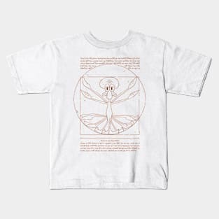 Vitruvian Squidward Kids T-Shirt